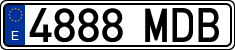 License plates of Spain, Ordinary (2000)