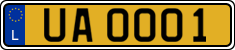 License plate of Luxembourg, 2003 year system