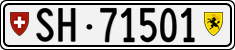 License plate of Switzerland, Cars