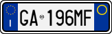 License plate of Italy, Cars (1994 year series)