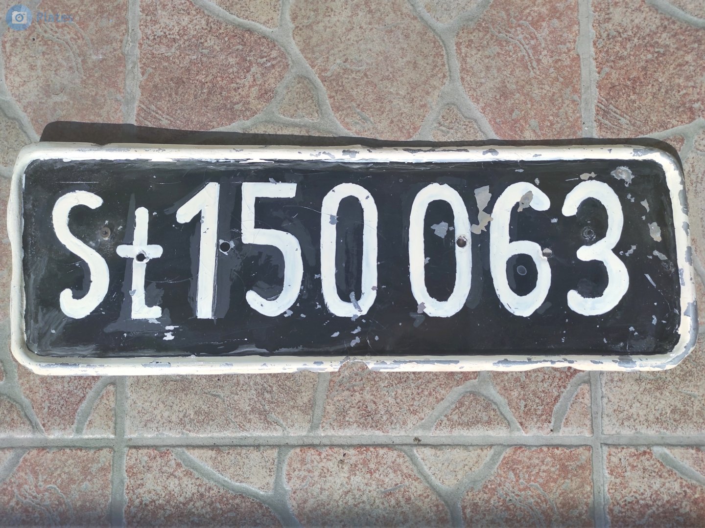 St 150.063, License plate without vehicle 