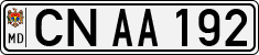 License plate of Moldova, Cars (1992)