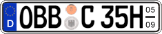 German license plate, Seasonal plates (Oldtimers)