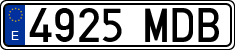 License plates of Spain, Ordinary (2000)