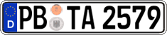 German license plate, Regular plates