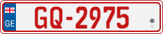 License plate of Georgia, Temporary