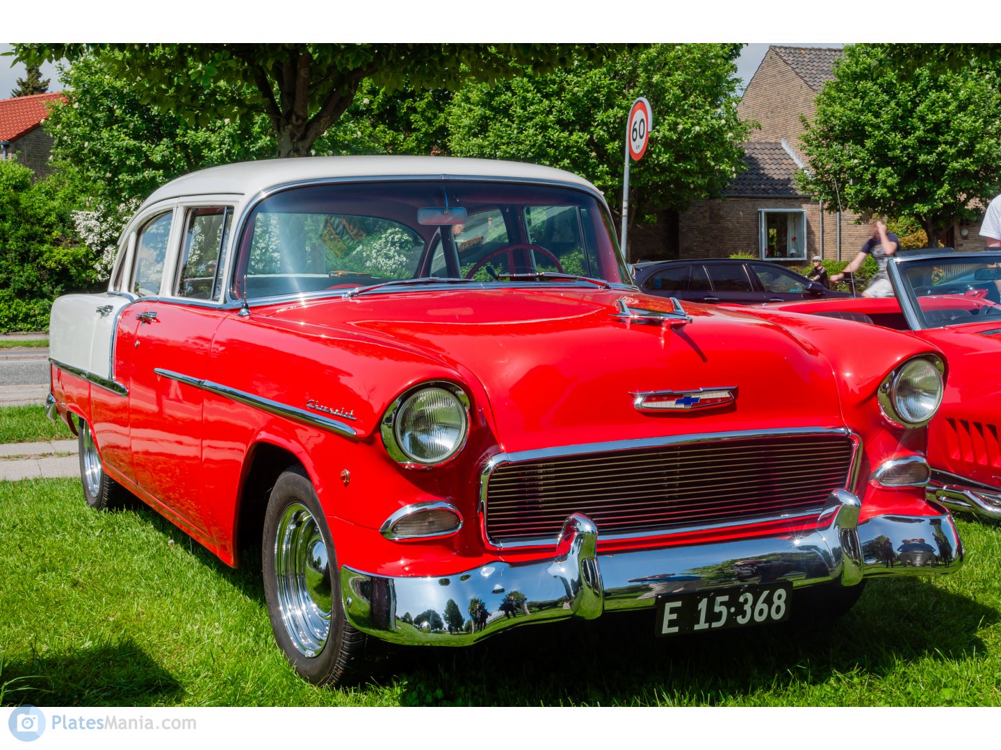 E 15.368, Chevrolet Bel Air 2nd gen 1955 4-door Sedan (2403; A-body), 1954–1955