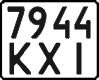 License plate Ukraine, Motorcycles (1995)