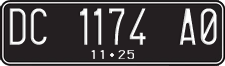 License plate of Indonesia, Regular plates