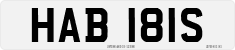 License plate of the United Kingdom, 1963 year system