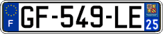 French license plate, SIV (ordinary)