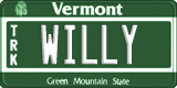Vermont, Vanity Plates