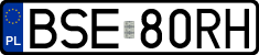 License plates of Poland, Regular car plates