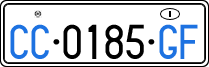 License plate of Italy, Diplomatic