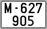 License plates of Spain, 1900 year series