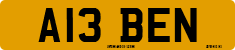 License plate of the United Kingdom, 1983 year system