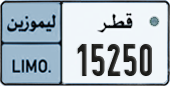 License plate of Qatar, Limo