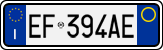 License plate of Italy, Cars (1994 year series)