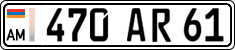 License plate of Armenia, Organizations