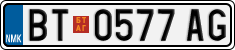 License plate of North Macedonia, Regular plates (2012)