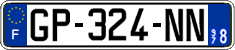 French license plate, SIV (ordinary)
