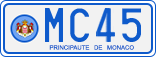 License plate of Monaco, Royal family