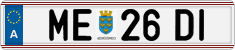 License plate of Austria, Regular plates