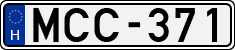 license plates of Hungary, Cars (1990)