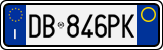 License plate of Italy, Cars (1994 year series)