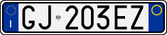 License plate of Italy, Cars (1994 year series)