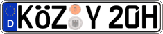 German license plate, Plates for oldtimers (type 