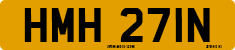 License plate of the United Kingdom, 1963 year system