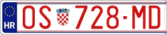 License plate of Croatia, Exceptional vehicles