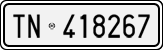 License plate of Italy, Cars (1927 year series)