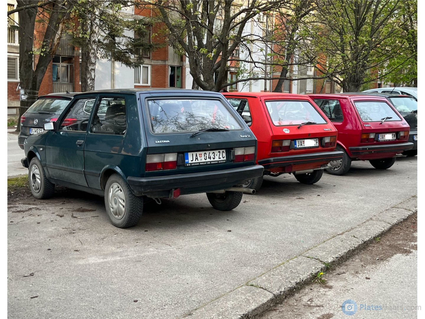 JA 043-ŽĆ, Zastava Yugo Koral 45(A)/55(A)/60/65, 1980–2001