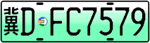 License plate of China, Electric vehicles