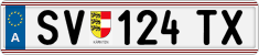 License plate of Austria, Regular plates