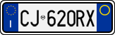 License plate of Italy, Cars (1994 year series)