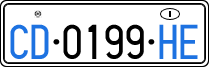 License plate of Italy, Diplomatic