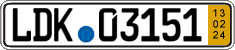 German license plate, Short-term transit plates