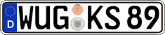 German license plate, Regular plates
