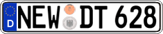 German license plate, Regular plates