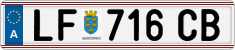 License plate of Austria, Regular plates