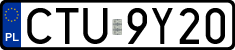 License plates of Poland, Regular car plates