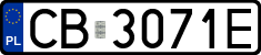 License plates of Poland, Regular car plates