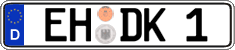 German license plate, Regular plates