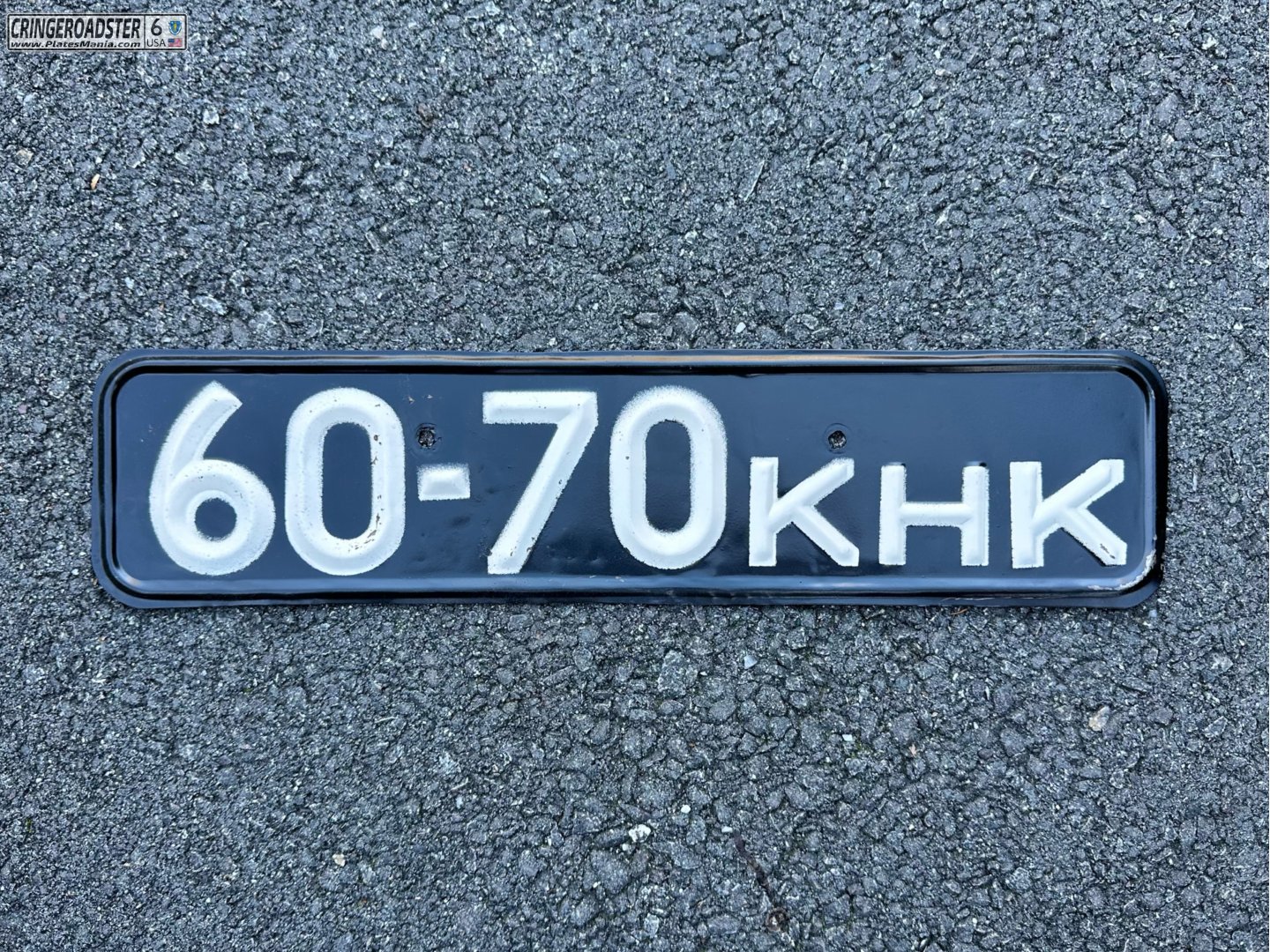 6070 КНК, License plate without vehicle 
