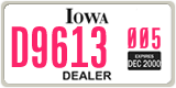 Iowa, Dealer (XXXX(X) XXX)
