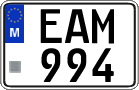License plate of Malta, Regular plates (ABC 123)