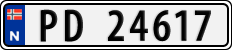 License plate of Norway, Cars